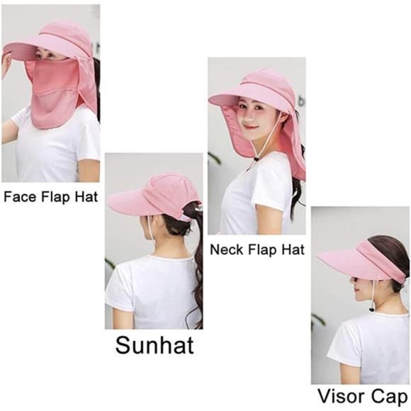 Sun Hats for Women Wide Brim UV Protection Visor UPF 50+ Fishing Hats Foldable main image 7